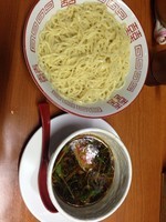 「つけそば(大盛り)➕ライス」@横浜中華そば 維新商店の写真