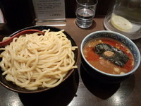 「辛つけ麺（大）」@つけ麺専門店 三田製麺所 阿倍野店の写真