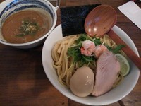 「【限定】海老豚！平打ち濃厚つけ麺　※豚チャーVer.＋味玉㋚」@ラーメン なんまつの写真