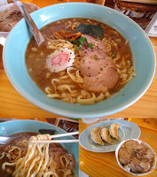 「２０食限定『らーめん(￥580)+りくセット(￥400)』」@つけ麺処 めん家りくの写真