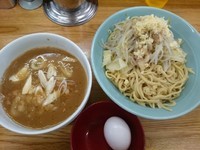「つけメン ￥680 （麺少なめで生卵サービス）」@ラーメン そらの写真