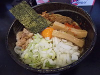 「まぜそば並（カレー）＋粉チーズ」@狼煙 〜NOROSHI〜の写真