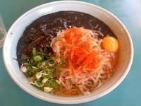 「川崎油そば、メガ盛」@佐藤製麺所の写真