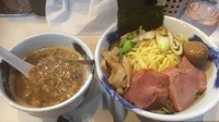 「鴨と焼葱の焦がし醤油つけ麺 大盛り400g」@麺屋 扇 SENの写真