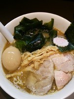 「味噌ニボ春ワカメそば800円＋和え玉（小）100円」@おおぜき中華そば店の写真