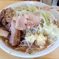 「小ラーメン（アブラ、タマネギ、ニンニク）730円生玉子50円」@らーめん つの旨の写真