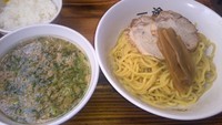 「つけ麺・中盛（９００円）柚子有り」@らーめん一途の写真