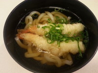 「えびの天ぷらうどん216円」@はま寿司 本庄店の写真