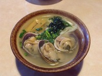 「(昼-夜各10食限定) 大アサリ潮ラーメン 800円」@北青山の写真