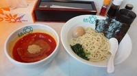 「濃厚ベジつけめん（780円）＋味付玉子（120円）」@楽観 立川の写真