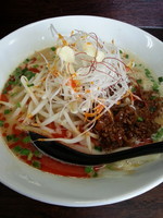 「【数量限定】鶏白湯 担坦麺（大）￥950＋肉みそ￥100」@麺屋 味翔の写真