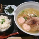 銀笹塩ラーメン＋半鯛飯