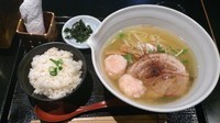 「銀笹塩ラーメン＋半鯛飯」@麺処 銀笹の写真