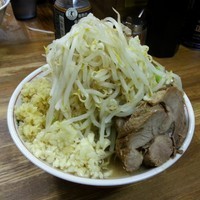 「小ラーメン ヤサイニンニク+しょうが」@ラーメン二郎 新小金井街道店の写真