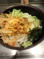 「天ぷらうどん（冷）400円」@新田毎 秋葉原の写真