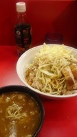 「つけ麺＋豚二枚＋チーズ」@麺屋 桐龍の写真