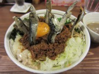 「一周年記念限定　プレミアム台湾まぜそば（９００円）×２杯」@麺 酒 やまのの写真