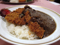 「Ｗカツカレー 1,050円（スープ付き）」@銀座スイスの写真