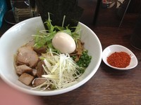 「汁無し油そば（８００円）」@自家製麺 コトホギの写真