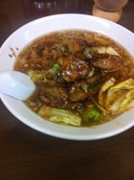 「肉そば」@ラーメン道 房州 木更津店の写真