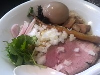 「（ゲリラ限定）和えにぼ　800円（味玉はクーポン使用）」@麺処 晴の写真