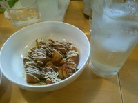 「豚マヨと柚子サワー」@手打ちつけ麺 欣家の写真