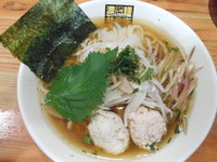 「春の夜の大葉華やぐつくね蕎麦」@濃菜麺 井の庄の写真