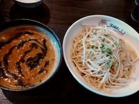 「黒担々つけ麺(中盛) ￥830 他」@中華蕎麦 瑞山（ZUIZAN）の写真