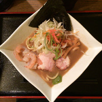 「海老・海老塩ラーメンこってり（太麺）」@麺志朗の写真