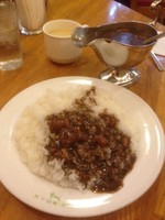 「ポークカレー 中盛り ソースW」@スマトラカレー共栄堂の写真