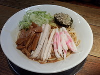 「まぜにぼ850円+ライス100円」@長尾中華そば 東京池袋店の写真