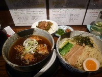 「漣(ミニちょい肉高菜ご飯付き)」@めん処 藤堂 三島店の写真
