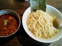 「辛つけ麺(大) ￥900＋味玉(クーポンサービス)」@伝家 志木店の写真