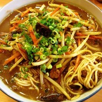 「【限定】スパイシーカレー麺とろみ」@麺場 鶏源 TORIGEN 黄金町店の写真