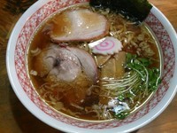 「手打中華＋ピリ辛チャーシュー丼」@手打中華 とらや 分店の写真