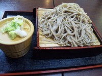 「ざるそば　大盛り　600円」@手打ちそば そば信の写真