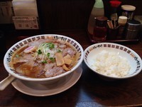 「肉そば味噌＋半ライス」@New Old Style 肉そばけいすけの写真