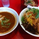 【限定】紅豚麺＋ライス