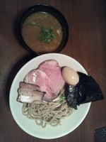 「特製つけ麺(中盛)(あつもり)」@自家製麺 麺処 東行の写真