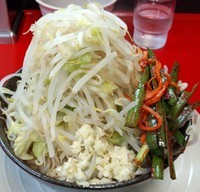 「麺半分ヤサイニンニク(680)・ニラキムチ(100)」@豚男 -BUTAMEN-の写真