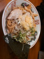 「特濃油そば大盛」@武蔵野アブラ学会 早稲田総本店の写真