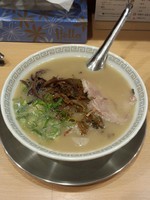 「高菜ラーメン＋辛味モヤシ＋替え玉」@博多ラーメン 和の写真