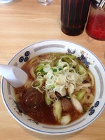 「ねぎラーメン＋煮玉子」@手打ラーメン 長八の写真