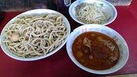 「大つけ麺、７００、ピリ辛」@蓮爾 登戸店の写真