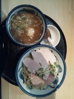 「鶏と魚介の特製つけめん（大盛）」@つけ麺 たけもとの写真