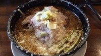 「我流らーめん 麺普通 730円」@麺 池谷精肉店の写真