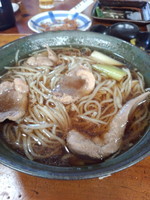 「鴨南蛮そば（細麺）」@古美根の写真