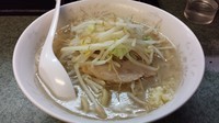 「小ラーメン・麺少なめ(ニンニク）￥700」@ラーメン二郎 新宿小滝橋通り店の写真
