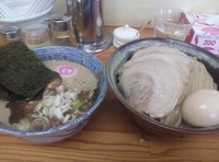 「特製つけそば(中)980円＋味たま100円」@中華蕎麦 サンジの写真