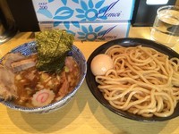 「つけめん+半チャーシュー」@くり山の写真